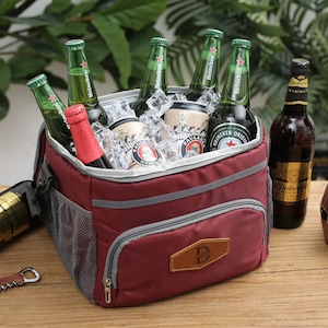 Engraved Beer Cooler Bags - Personalized Groomsmen Gifts for Outdoor Adventures