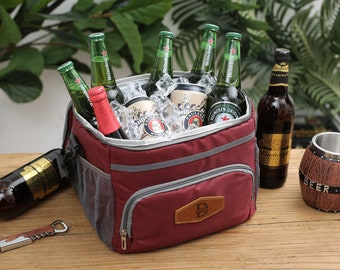 Engraved Beer Cooler Bags - Personalized Groomsmen Gifts for Outdoor Adventures