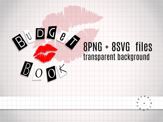 Burn Book SVG Letters Numbers Glyphs, Mean Girls Alphabet Ransom