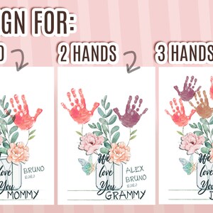 Handprint Mothers Day Card Personalized - Il 300x300.4855743846 Wrkr 