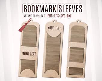 Bookmark Sleeve SVG Cut File, Bookmark Holder svg, Bookmark svg, Bookmark Box svg, cricut bookmark svg, custom bookmark sleeve bundle