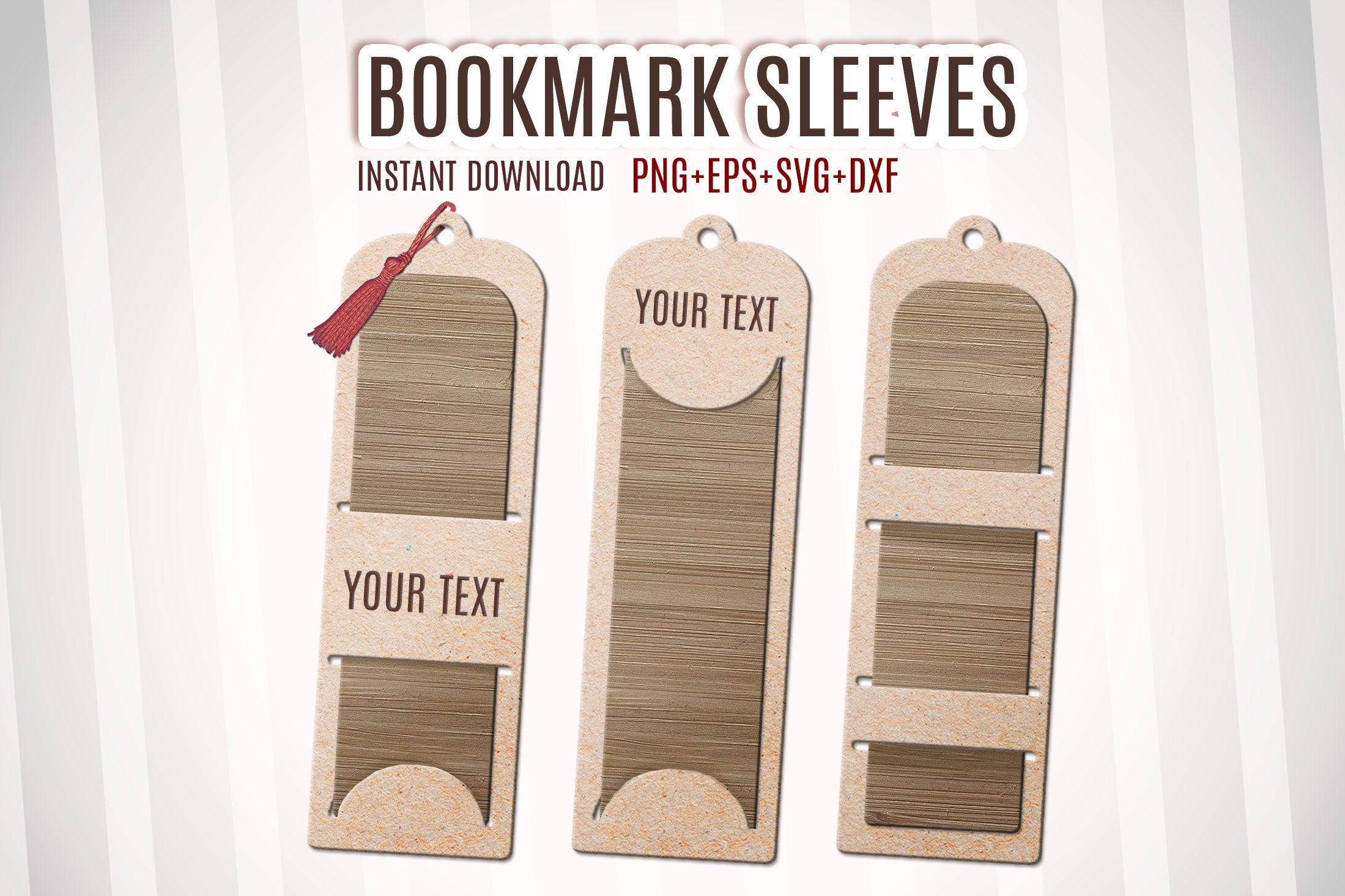 Bookmark Sleeve SVG Cut File, Bookmark Holder Svg, Bookmark Svg