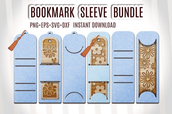 Bookmark Sleeve Svg, Bookmark Display Card Svg, Bookmark Holder Svg,  Bookmark Svg, Bookmark Box Svg, Resin Bookmark, Custom Packaging 