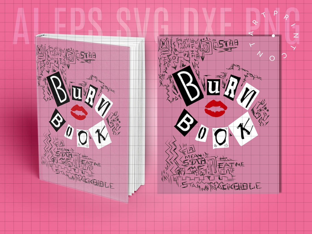 2x Burn Book Printable Cover, Burn Book Journal Cover, Mean Girls ...