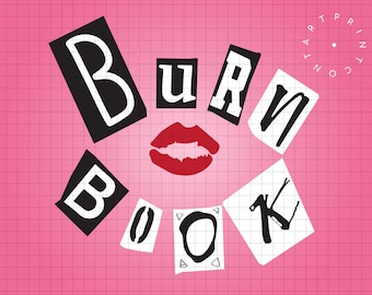 burn book font etsy