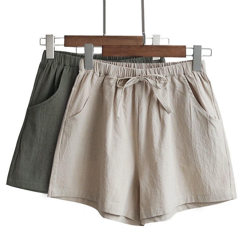 Plus Size Women Summer Shorts Elastic Waisted Casual Baggy Short Trousers Pants Plus Size Women Summer Shorts Elastic Waisted Casual Baggy Short Trousers Pants