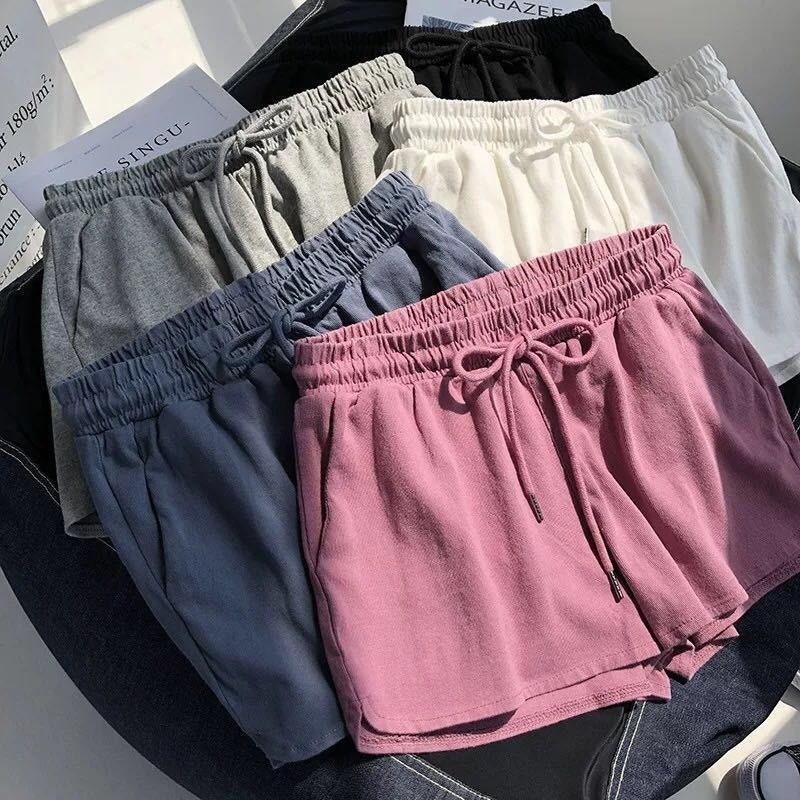 Sleep Bottom Summer Solid Drawstring Loose Plus Size S M L Simple Dai…