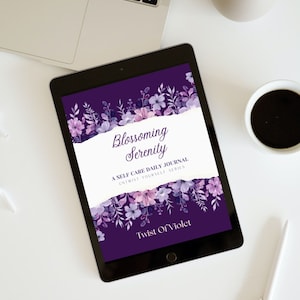 Blossoming Serenity, Digital Daily Journal Prompts, Digital Gratitude Journal, Goodnotes Journal, iPad Journal, Digital Notebook, Planner