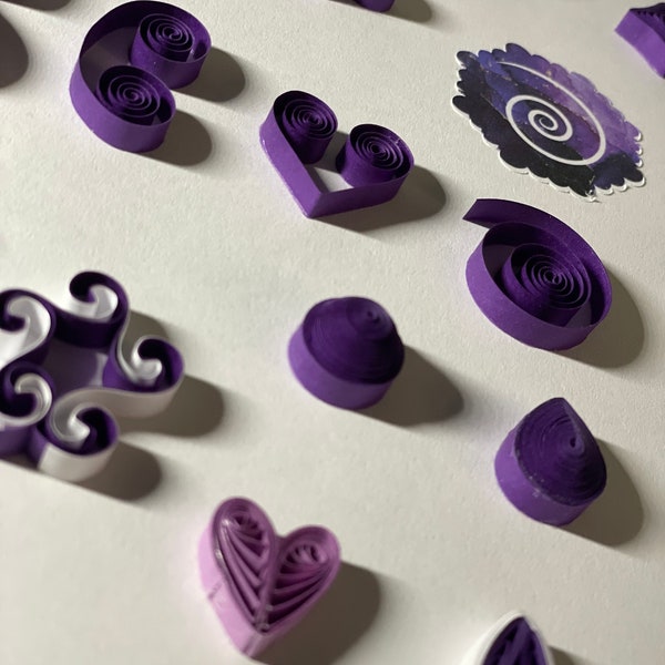 Paper Quilling Shape Techniques, digital download, Filigrana, Printable