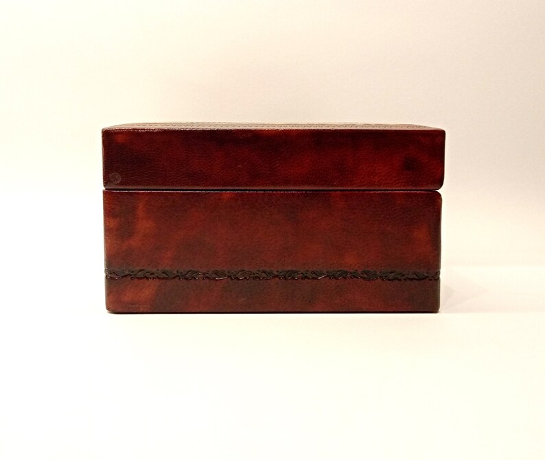 Italian Leather Jewelry Box Photo Etsy