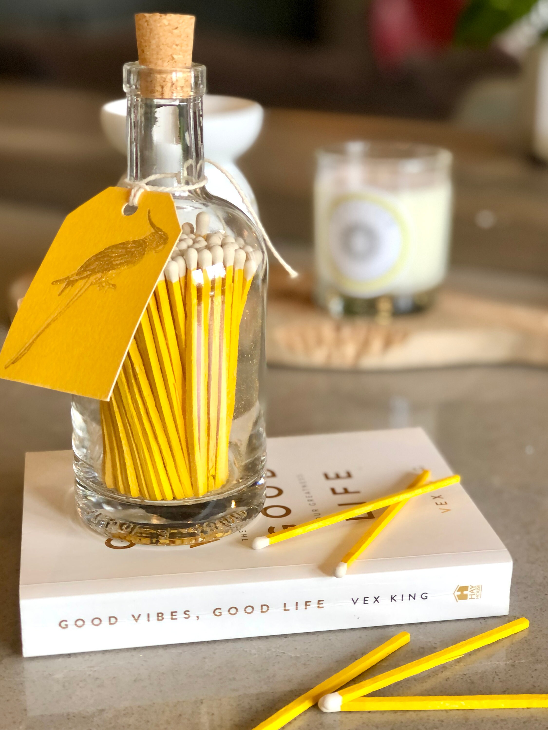 Matches glass bottle Etsy