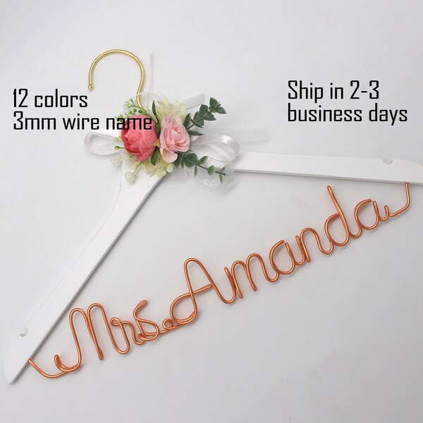 Wire Name Hanger Etsy