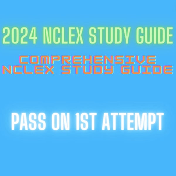 Nclex Pn Study Guide 2025 Etsy