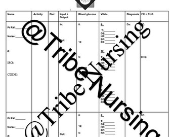 Cna Note Sheet - Etsy