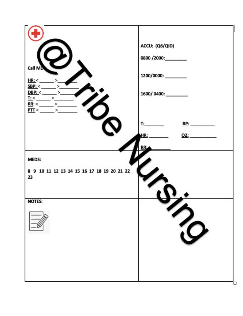 Nursing Brain Sheet Etsy