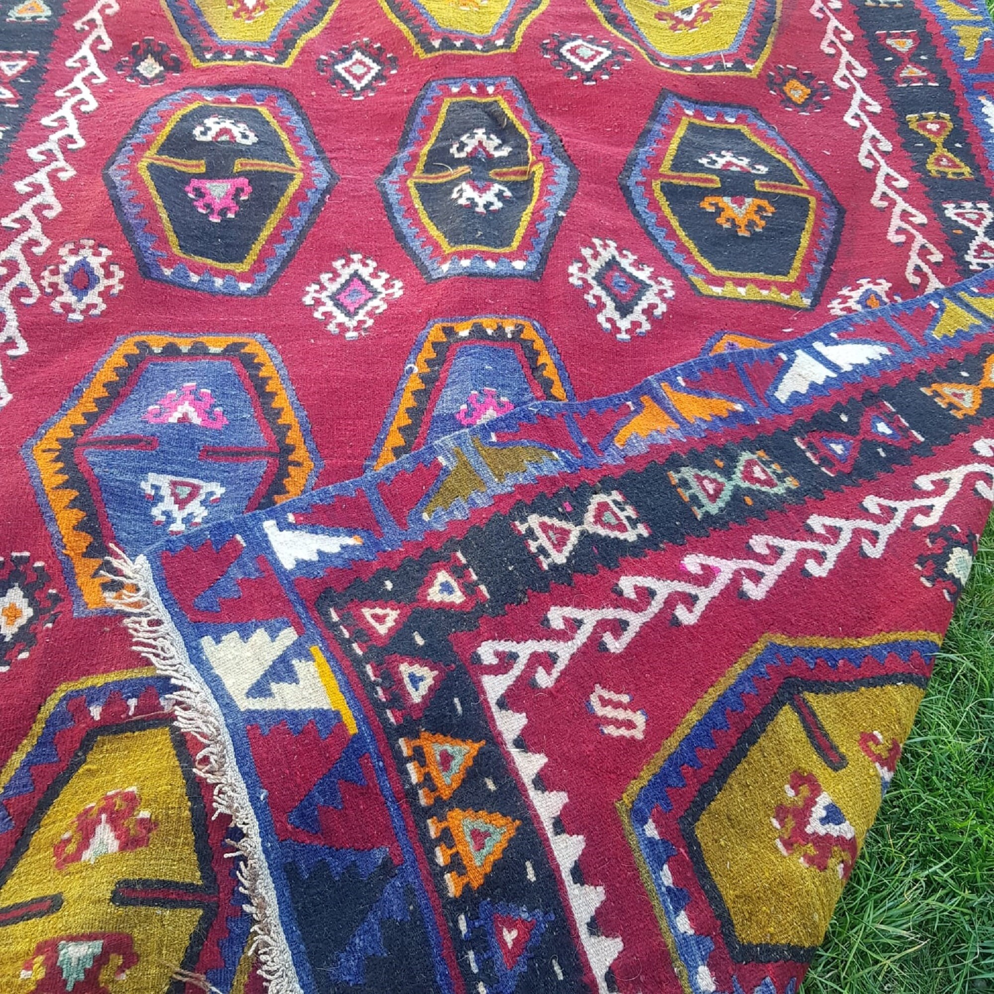 Handmade kilim rug unique kilim rug kitchen rug Free Etsy