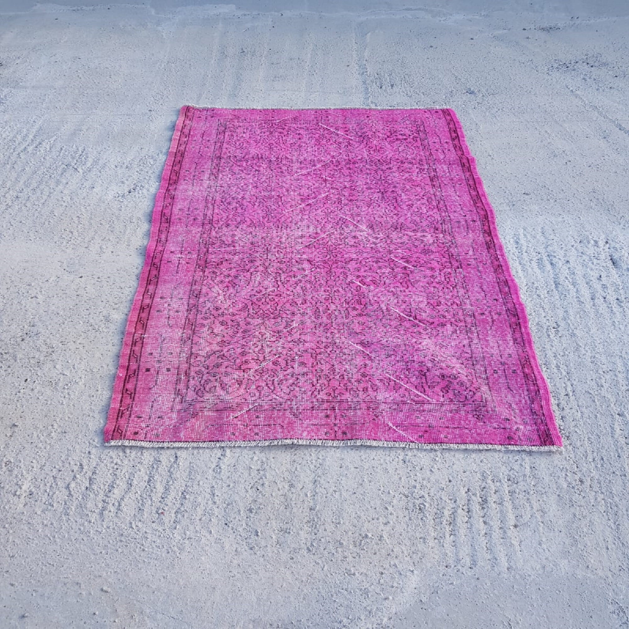 Pink rugethnic kilim natural kilim geometric kilim Etsy
