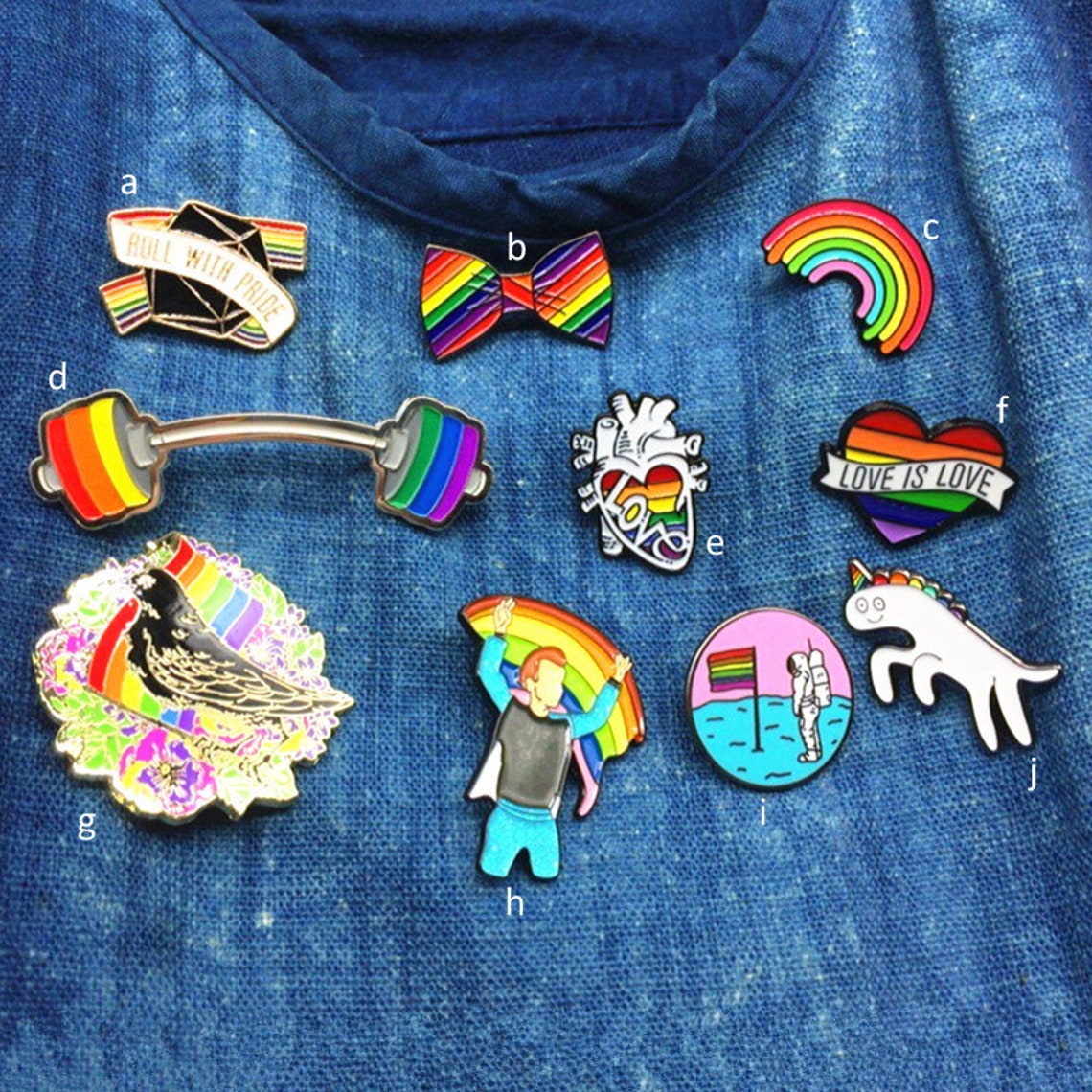 Rainbow Pin Badge Collection LGBT Pride Pin Enamel Metal Etsy