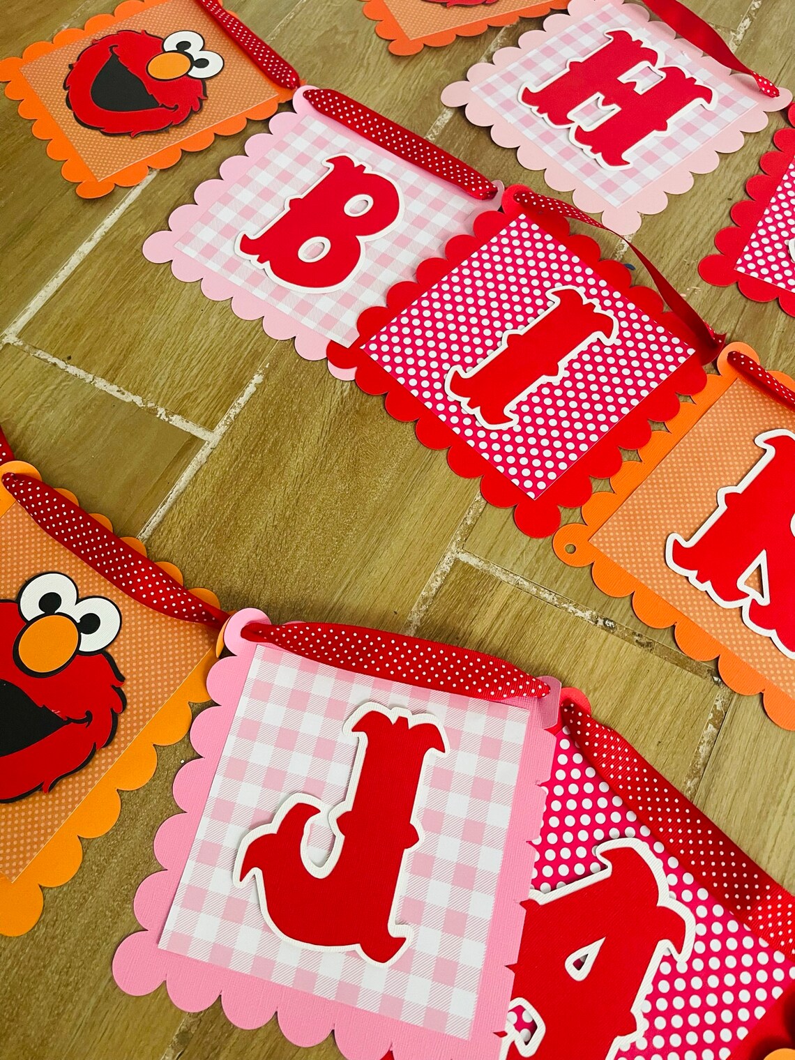 Elmo Birthday Banner - Etsy