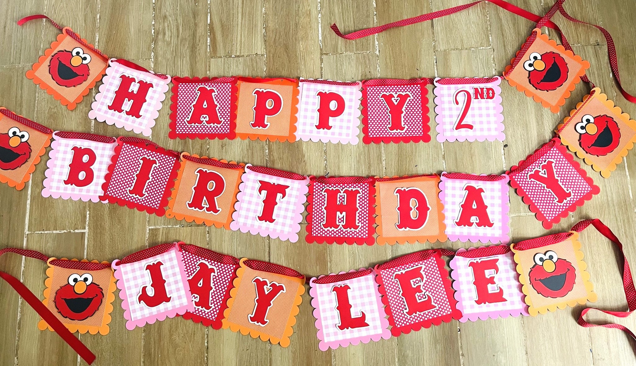 Elmo Happy Birthday Banner