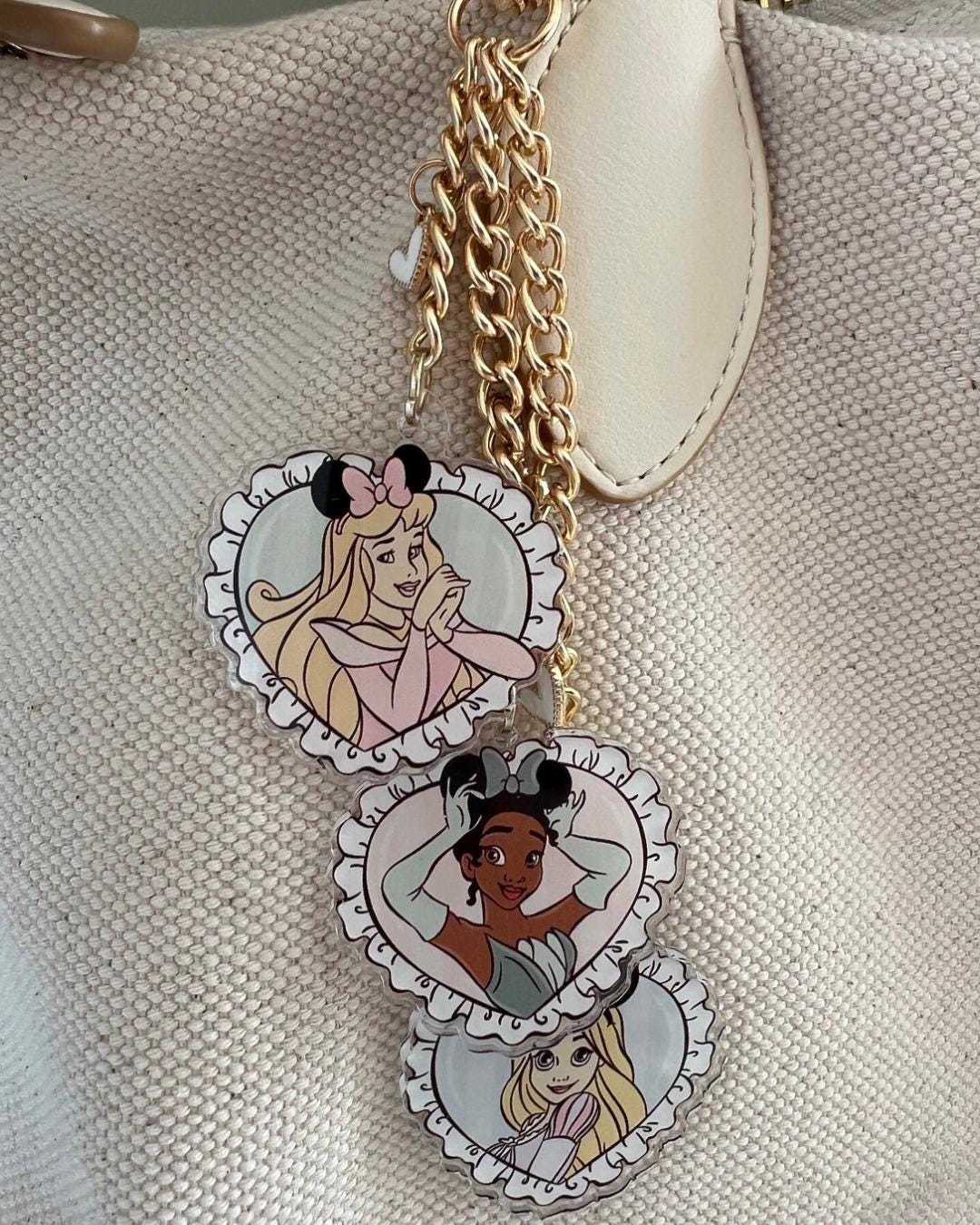 Princess Layered Bag Charm Chain / Keychain - Etsy