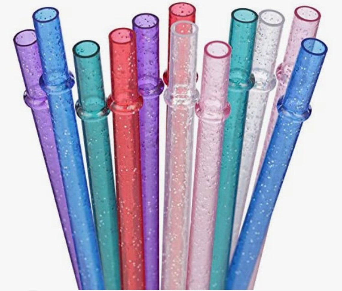 ADD ON ONLY Glitter Straw Etsy