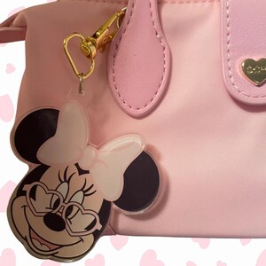 Mouse Heart Glasses Acrylic Bag Charms / Keychains