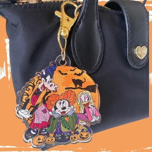 Halloween Spooky Sisters Bag Charm / Keychain