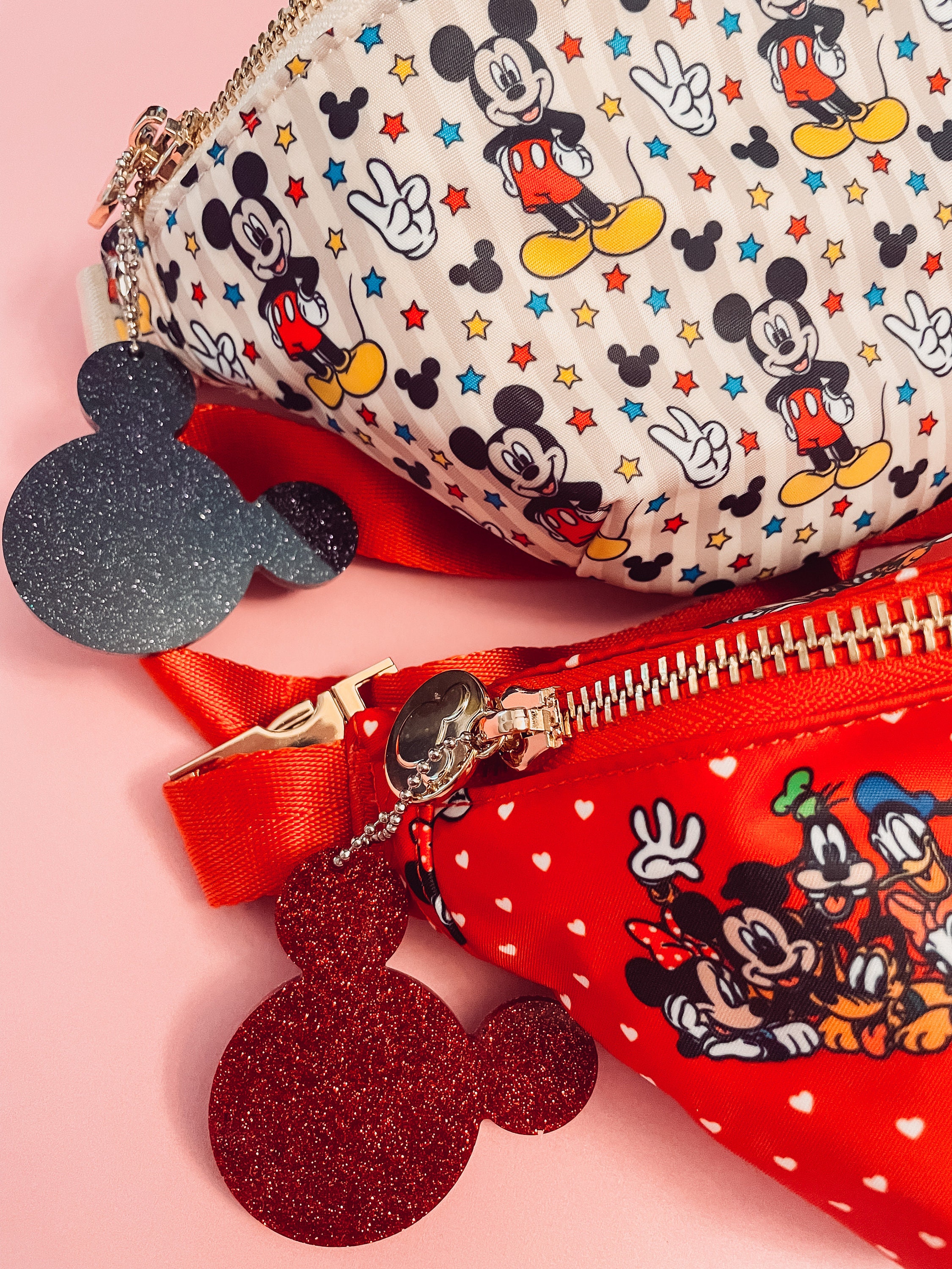 Free Shipping Luxury Red Mouse Ears Handbag Purse Charm 