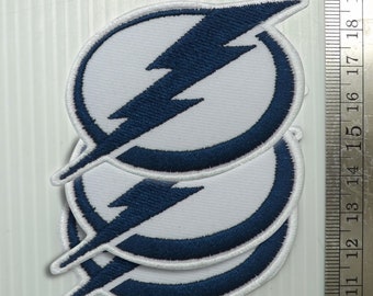 TB Lightning 3inches and Stanley Cup 334x312inches Logos Patches for iron on and sewing on clothing decoration.