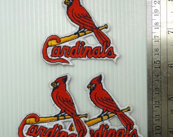 3.5 inch Embroidered Iron or Sew on Patch  Applique Free Shipping * St Louis Cardinals