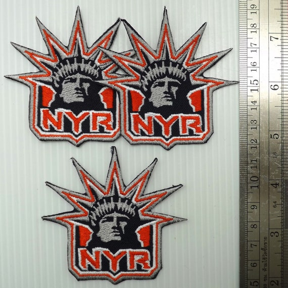 3 Pieces 7 00x7 50 Cm Nyr New York Rangers Statue Of Liberty Etsy 3 Pieces 7 00x7 50 Cm Nyr New York Rangers Statue Of Liberty Etsy