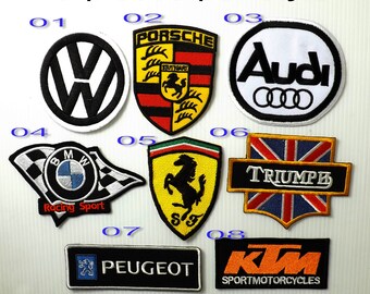 PATCH TITLE TO FOLLOW MOTORSPORTS RACING CAR VAN TRUCK SEW ON & IRON ON PATCH: