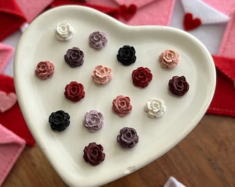 Mini Rose Studs / Cute Earrings / Rose Earrings / Gifts for Her / Flower Earrings / Gifts for Girls / Everyday Earrings