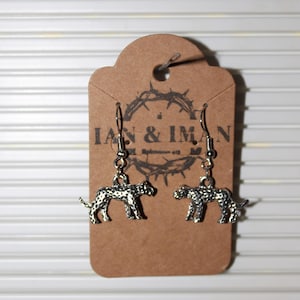 Silver Jaguar Earrings | Bold Minimalist Animal Jewelry