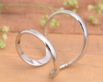 925 Sterling Silver, Arthritis Ring (both rings) , Splint Knuckle Ring, Thumb Ring, Woman ring ,Silver Ring for Women, Simple Midi Ring