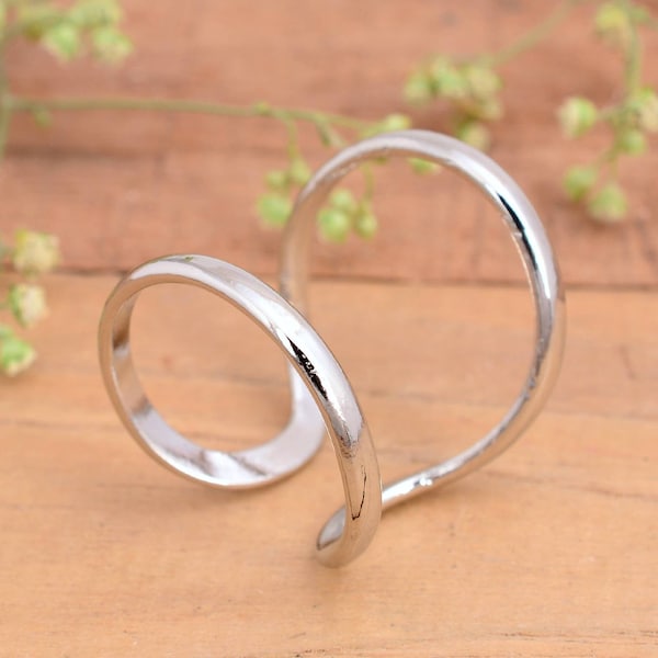 Plata de ley 925, anillo de artritis (ambos anillos), anillo de nudillo de férula, anillo de pulgar, anillo de mujer, anillo de plata para