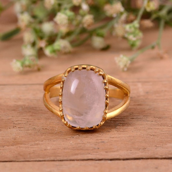 Buy 5.25 Ratti silver rose quartz Stone Ring by JAIPUR GEMSTONE Online -  Get 73% Off