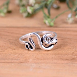 Snake Ring, 925 Silver Snake Ring, Boho Ring, Hippie Ring, Streetwear Ring, Cool Ring, Punk Ring, Gothic Ring, Mens & Women Ring