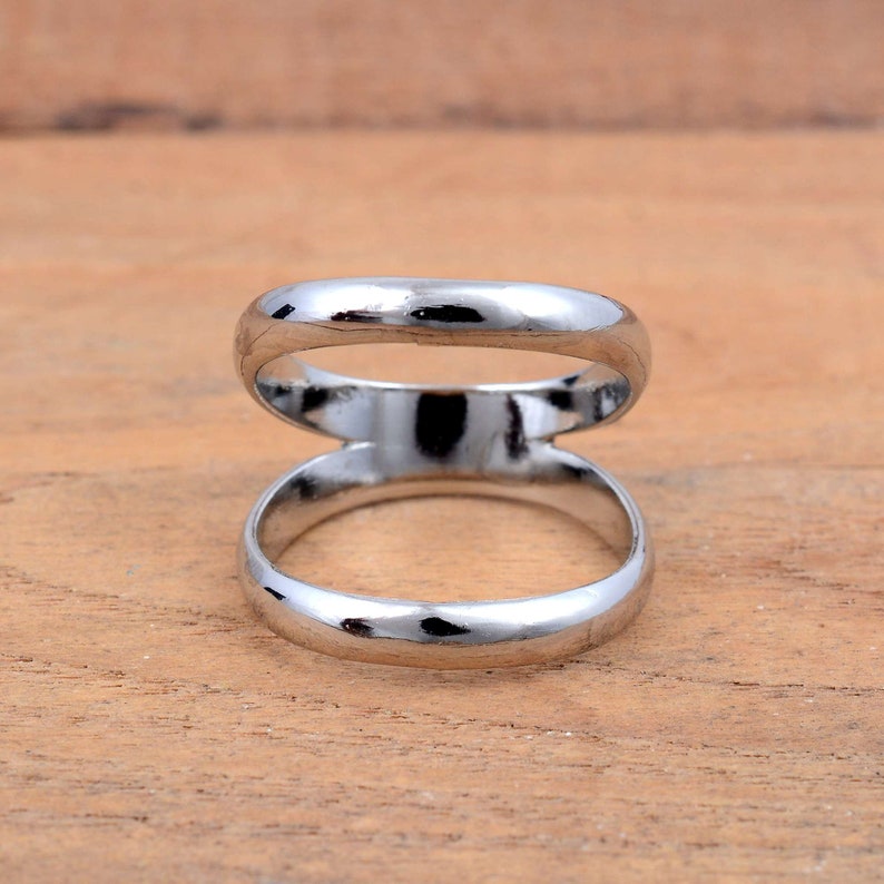 Arthritis-Ring aus massivem Silber beide Ringe, 925er Silber-Splint-Knöchelring, Daumenring, Frauenring, Silberring für Frauen Bild 5