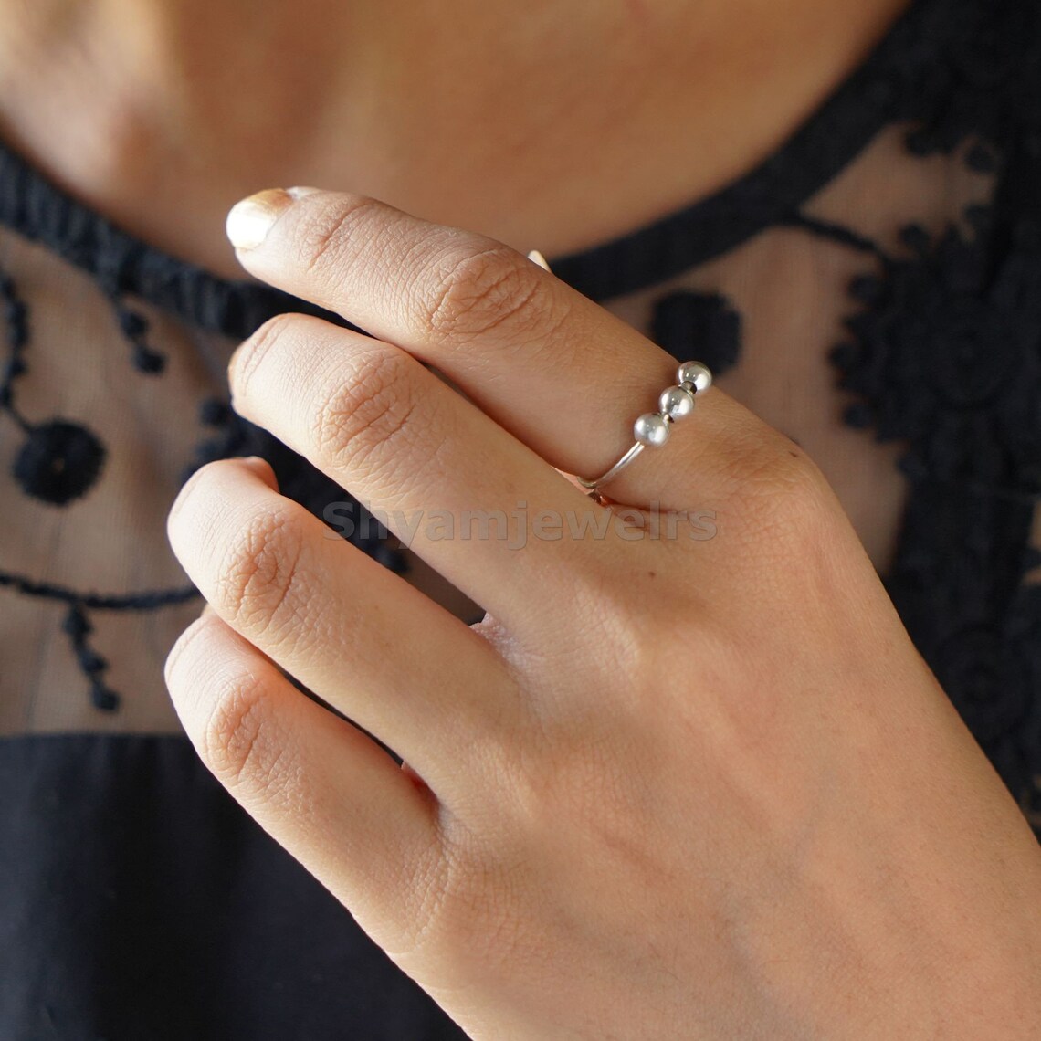 Personalized Adjustable Anxiety Ring/ Stress Relief Ring/ Etsy
