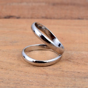 Arthritis-Ring aus massivem Silber beide Ringe, 925er Silber-Splint-Knöchelring, Daumenring, Frauenring, Silberring für Frauen Bild 4