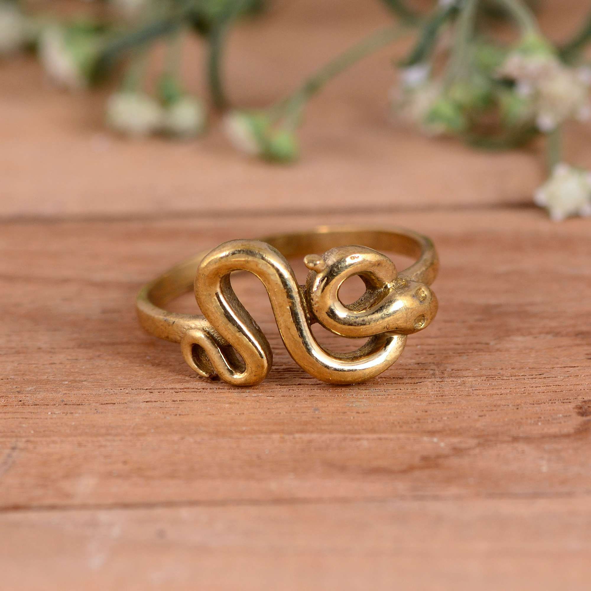 Snake Ring, Brass Gold Ring, Wrap Ring, Serpent Ring, Snake Ring, Triple  Coil Brass Ring, Brass Jewelry, Snake Ring, Men and Women Gift - Etsy