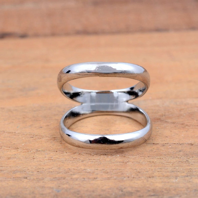 Arthritis-Ring aus massivem Silber beide Ringe, 925er Silber-Splint-Knöchelring, Daumenring, Frauenring, Silberring für Frauen Bild 1