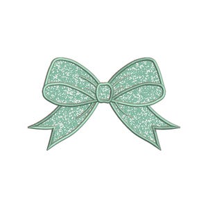 Side Bow Applique Sweatshirt Embroidery Design, Bow Christmas Embroidery File - Holiday Bow Embroider File, Various Sizes, Instant Download