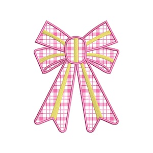 Seitliche Schleife Applikation Sweatshirt Stickmuster, Schleife Weihnachten Stickdatei - Urlaub Schleife Stickdatei, verschiedene Größen, Instant Download