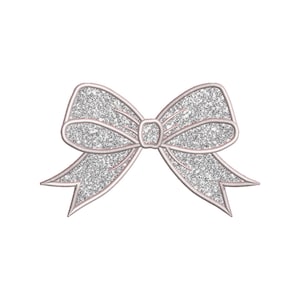 Side Bow Applique Sweatshirt Embroidery Design, Bow Christmas Embroidery File - Holiday Bow Embroider File, Various Sizes, Instant Download
