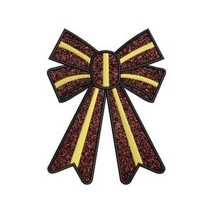 Seitliche Schleife Applikation Sweatshirt Stickmuster, Schleife Weihnachten Stickdatei - Urlaub Schleife Stickdatei, verschiedene Größen, Instant Download