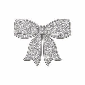 Side Bow Applique Sweatshirt Embroidery Design, Bow Christmas Embroidery File - Holiday Bow Embroider File, Various Sizes, Instant Download
