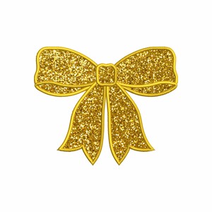 Side Bow Applique Sweatshirt Embroidery Design, Bow Christmas Embroidery File - Holiday Bow Embroider File, Various Sizes, Instant Download